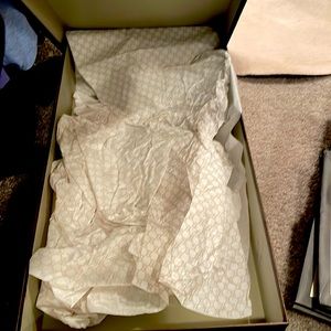 Gucci shoe box and Gucci gift bags